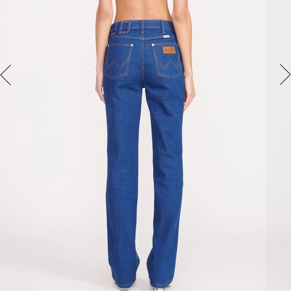 STAUD x Wrangler The Straight Leg Denim - size 26 SOLD OUT EVERYWHERE - Picture 4 of 8